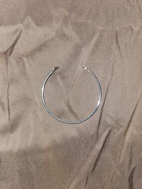 Source Unknown Silver Open Cuff Bracelet